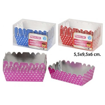 2052671 MOULES PATISSERIE 12 PCS ALUMINIUM (72 PIECES)