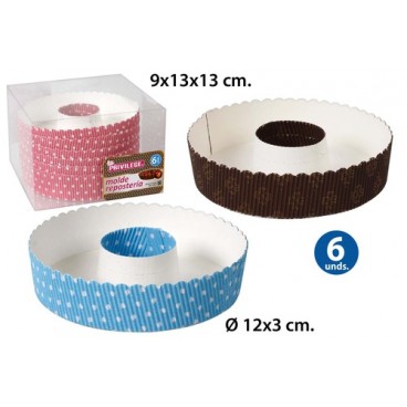 2052676 MOULE PATISS.12X3 AVEC TROU 6PCS (48 PIECES)
