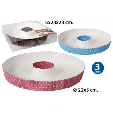 2052678 MOULE PATISS.22X3 AVEC TROU 3PCS (48 PIECES)