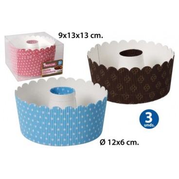 2052679 MOULE PATISS.12X6 AVEC TROU 3PCS (48 PIECES)