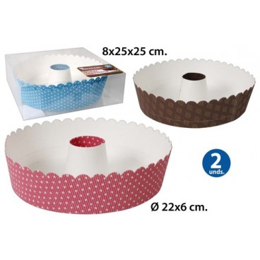2052681 MOULE PATISS.22X6 AVEC TROU 2PCS (36 PIECES)