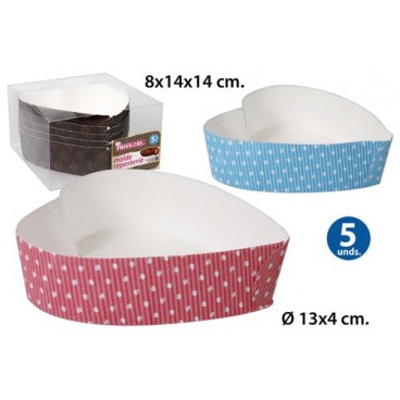 2052687 MOULE PATISSERIE 13X4 COEUR 5PCS (48 PIECES)
