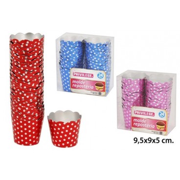 2052710 MOULES PATISSERIE 24 PCS ALUMINI (72 PIECES)