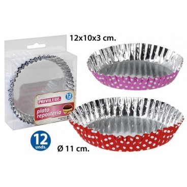 2052711 PLAT PATISSERIE 12 PCS ALUMINIUM (72 PIECES)