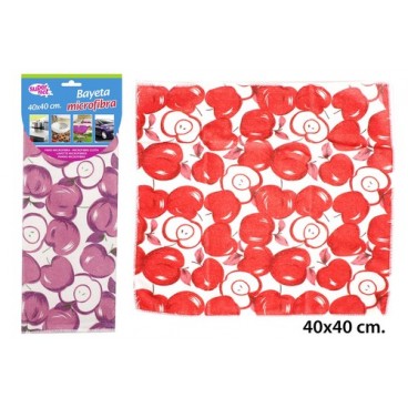 2052782 LAVETTE MICROFIBRE 40X40 POMME (240 PIECES)