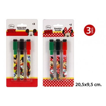 2052958 MARQUEUR EFFA€ABLE 3PCS 'M&M' (96 PIECES)
