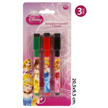 2052959 MARQUEUR EFFA€ABLE 3PCS PRINCESS (96 PIECES)