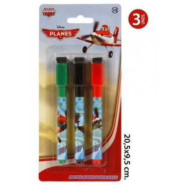 2052960 MARQUEUR EFFA€ABLE 3PCS 'PLANES' (96 PIECES)