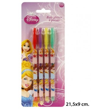 2052964 STYLOS GLITTER 4PCS 'PRINCESS' (96 PIECES)