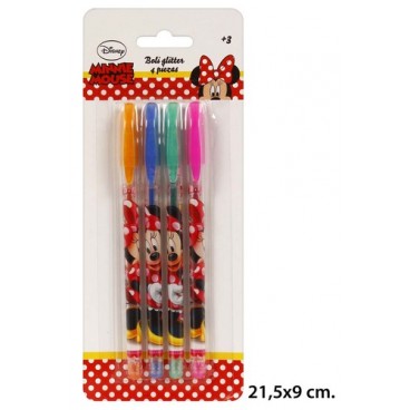 2052965 STYLOS GLITTER 4PCS 'MINNIE' (96 PIECES)