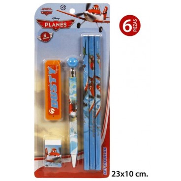 2052977 SET SCOLAIRE 6 PCS PLANES (84 PIECES)
