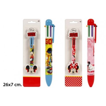 2052981 STYLO 6 COULEURS MICKEY&MINNIE (96 PIECES)