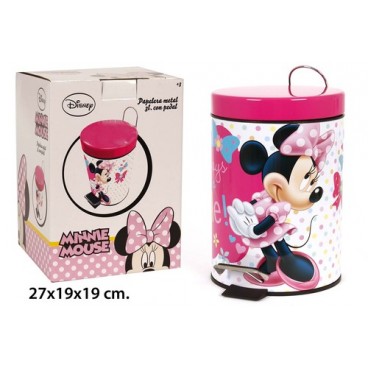 2052998 POUBELLE 3L METAL PEDALE MINNIE (6 PIECES)