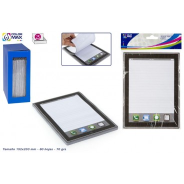 BLOC NOTES 152X203 MM 70G 80 FEUILLES ( 24 PIECES)