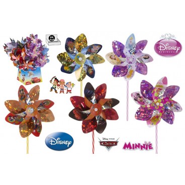 EXML903 - MOULINS À VENT DISNEY - 5 ASS - DISP 24 ( 24 PIECES)