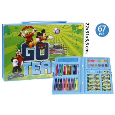 2053085 MALLETTE ACTIVITES 67PC 'MICKEY' (24 PIECES)