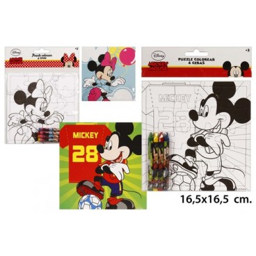 2053169 PUZZLE COLORIER + 4 CRAYONS M&M (72 PIECES)