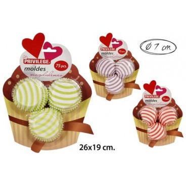 2053293 MOULES GATEAUX DEC. 7CM (75PC) (72 PIECES)