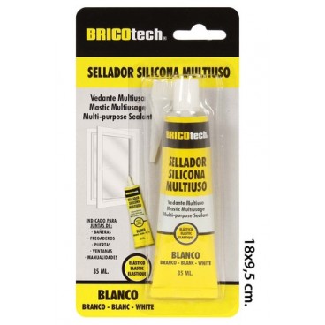 2053360 SILICONE BLANCHE TUBE 35ML (144 PIECES)