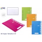 CAHIER BASIQUE SCOLAIRE 1/4 - 50 F - 2 LIGNES ( 48 PIECES)