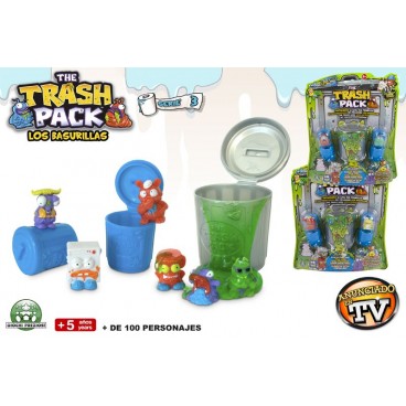 BLISTER 6 POUBELLES MASA SLIME - TRASH PACK SERIE 3 ( 12 PIECES)