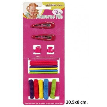 2053551 ACCESSOIRES CHEVEUX 15PCS (96 PIECES)
