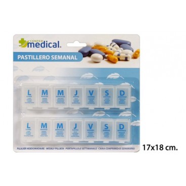 2053558 PILULIER HEBDOMADAIRE 2 PCS (36 PIECES)