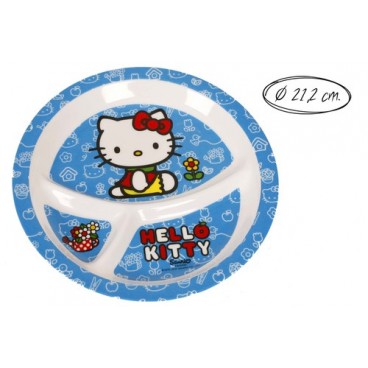 2053695 ASSIETTE MELAMINE 3 COMP.21.20CM H.KITTY (96 PIECES)