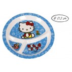2053695 ASSIETTE MELAMINE 3 COMP.21.20CM H.KITTY (96 PIECES)