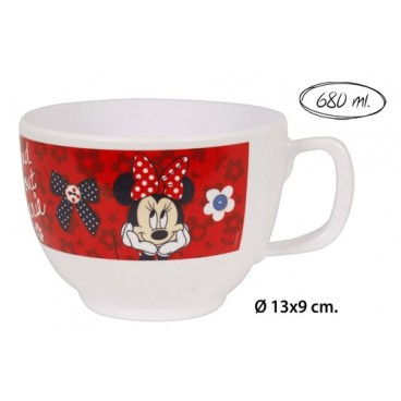 2053708 CHOPE DEJEUNER JUMBO MELAMINE 680ML MINNIE (48 PIECES)