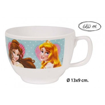 2053709 CHOPE DEJEUNER JUMBO MELAMINE 680ML PRINCESS (48 PIECES)