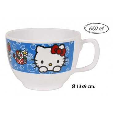 2053710 CHOPE DEJEUNER JUMBO MELAMINE 680ML H.KITTY (48 PIECES)