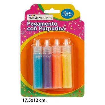 2053719 COLLE AVEC PAILLETTES 4 BOUTEILLES (96 PIECES)