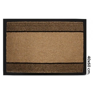2053821 TAPIS 40X60 BRUN CLAIR ET FONCE (12 PIECES)