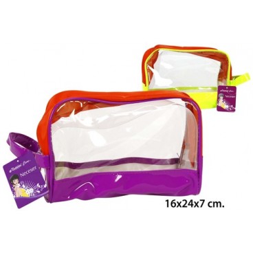 2053840 NECESSAIRE TOILETTE PVC - NEON (48 PIECES)