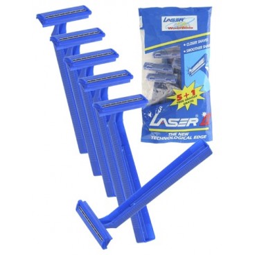 6001083 RASOIRS JETABLES 5 + 1 LASER (40 PIECES)