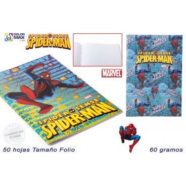 CAHIER SCOLAIRE 50F 60G CARRÉ 4MM COUVERCLE BASIQUE - SPIDER ( 30 PIECES)