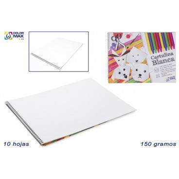 BLOC BRISTOL SCOLAIRES BLANC 10F/150G ( 50 PIECES)