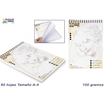 BLOC DESSIN A4 - 60H - 100GR ( 48 PIECES)
