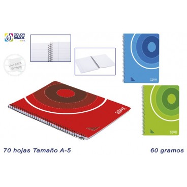 CAHIER SCOLAIRE 1/4 70F 60G - BASIQUE - 1 LIGNE ( 60 PIECES)
