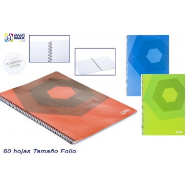 CAHIER SCOLAIRE ESP.COUVERCLE BASIQUE 60FEUI- MILIMETRIQUE ( 30 PIECES)