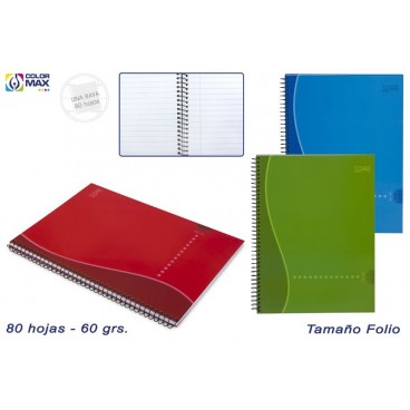CAHIER SCOLAIRE COUVERCLE RIGIDE 80F 60G UNE LIGNE 3/S ( 24 PIECES)