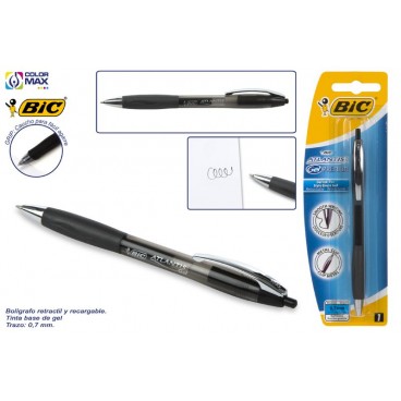 895795 - BLISTER STYLOS BIC ATLANTIS GEL NOIR ( 20 PIECES)