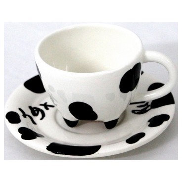 Tasse / sous tasse Vache (Référence: 8856-Colisage: 64)