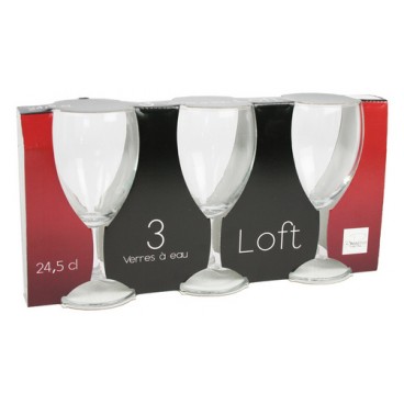 Verre à vin 24.5cl Loft (Réf 1177 par 24 sets de 3 pcs)