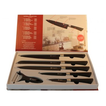 Set 7 couteaux + éplucheur (Réf 1073 par lot de 24 sets)