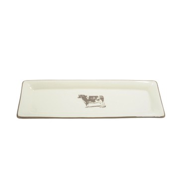 Plat rectangulaire vache 30 cm (Réf 13642 par lot de 24 pcs)