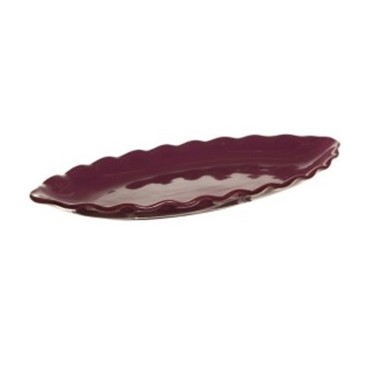 Coupelle oval 40 cm grès (Réf 91648 par lot de 24 pcs)
