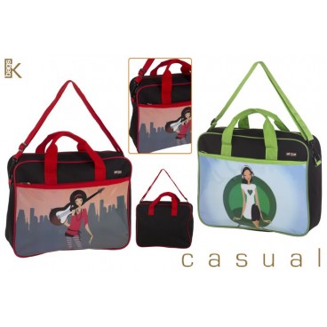 SAC MALETTE FILLES 2 ASS - 40X16X33 ( 12 PIECES)