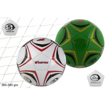 BALLON FOOTBALL WINSTAR PROMO - TAILLE 5 - 2 ASS - 360/380G